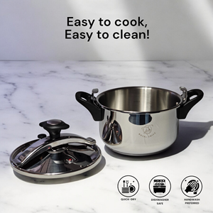 Pentola a pressione in acciaio inox 304 di alta qualità apertura manuale 4L a 10L capacità pentola di cottura resistente e leggero - Product Image 3