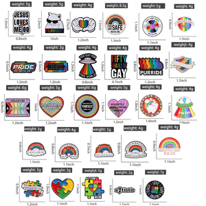 Collection de Broches Émaillées Fierté LGBTQ : 'Tu es en sécurité avec moi', OVNI, Navire Spatial, Bouclier, Chat, Arc-en-ciel, Badges de Sac et de Revers, Bijoux, Cadeaux - Product Image 2