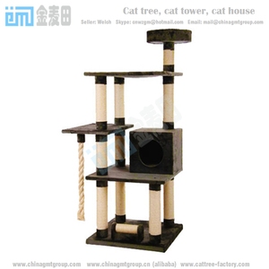 GMT8208 fábrica barato al por mayor de gato Árbol <span class=keywords><strong>Apartamentos</strong></span> escalando la torre casa - Product Image 3