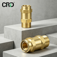 Raccord rapide auto-scellant en laiton CRD, réutilisable, sans brasage, pour tube de cuivre de réfrigérant, pour CVC, climatisation, usage domestique et industriel