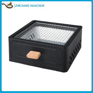 Parrilla de barbacoa cuadrada portátil para acampar, estufa de acero inoxidable, carbón con tipo de cajón, <span class=keywords><strong>brasero</strong></span> de carbón para Camping y Picnic - Product Image 5