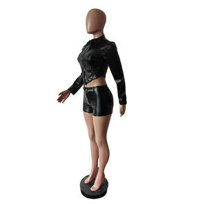 Celana pendek wanita, musim semi, musim gugur, wanita, Set pakaian, jaket Crop, Jeans pendek, cocok 2 potong, Y2K, dua potong, jaket - Product Image 5