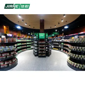 עיצוב חדש עץ חנות פלדה אביזרי ladenbau חנות תצוגה מדפים סופרמרקט מדפים - Product Image 3