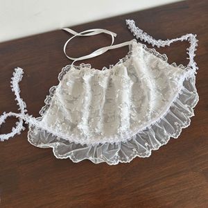 Fascia da <span class=keywords><strong>donna</strong></span> Lolita <span class=keywords><strong>Bandana</strong></span> con fiori dolci <span class=keywords><strong>per</strong></span> viaggi primavera estate fotografando ispirato al foulard in pizzo bianco - Product Image 2