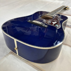 <span class=keywords><strong>กี</strong></span>ตา<span class=keywords><strong>ร์</strong></span>โปร่ง Hu.mingbird สีน้ำเงิน หน้าไม้สปรูซแท้ ไม่มี EQ ลายเสือ เคลือบเงา ขนาด 4/4 20 เฟรต สายเหล็ก 6 เส้น ระดับมืออาชีพ - Product Image 2