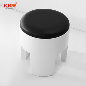 Acrylic White Stone Resin <strong>Stool</strong> Hotel and Home <strong>Bathroom</strong> <strong>Stool</strong> - Product Image 4