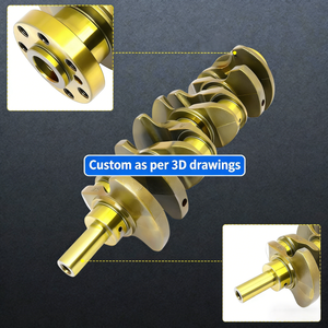 Vilebrequin en acier forgé de haute qualité pour moteur diesel, pièces de vilebrequin personnalisées en laiton et acier inoxydable de haute qualité, OEM ODM CNC - Product Image 3