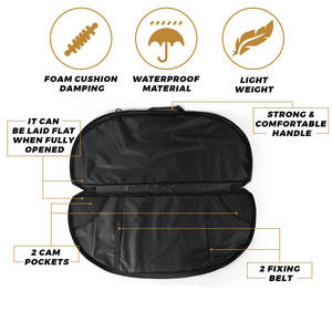 Bolsa de Cuero para Arco y Flechas, Funda para Arco, Bolsa de Cuero para Tiro con Arco con Correa de Mochila y Bolsillo Acolchado para Caza - Product Image 5