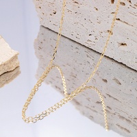 Cadena de cable de oro puro de 9 quilates de oro genuino en rollo para la fabricación permanente de joyas