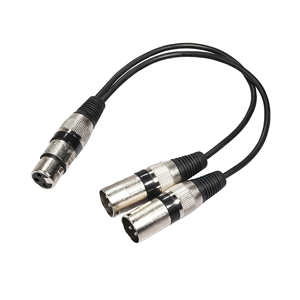 <span class=keywords><strong>2025</strong></span> Hot Bán 3-Pin <span class=keywords><strong>Xlr</strong></span> Nữ Để Dual Nam Cắm Y Splitter Kẽm Hợp Kim 0.3M Cáp Âm Thanh Cho Bộ Khuếch Đại Loa Headphone Mixer - Product Image 1