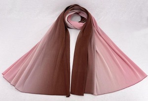 Elegante última buena tela bufanda nueva mano de obra logotipo personalizado plisado Ombre bebé plisado gasa Hijab Popular en <span class=keywords><strong>el</strong></span> mercado de Malasia - Product Image 2