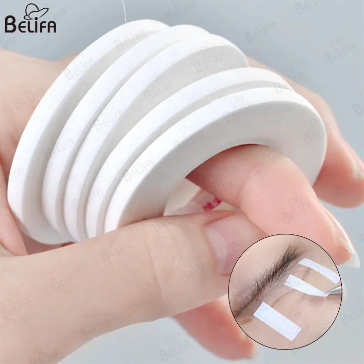 Hot selling 4mm Lash Extension Micropore Isolation Tape Eyelash Glue Tape For Strip Eyelash Extensions