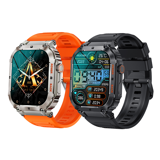 New Arrival K57Pro Smartwatch for Men 1.96 Inch IPS IP68 BT Calling 100+ Sports Modes Fashionable Blood Pressure Monitoring K57