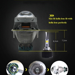 SANVI 45W High Power 6000K With 3000K <b>LED</b> Fog Light D2H Car <b>LED</b> <b>Headlight</b> Bulbs for Hella5 Bi <b>LED</b> Projector Lens <b>Headlight</b> Kit - Product Image 4