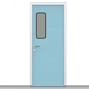 High quality clinic operating room exterior Internal Soundproof HPL hospital operating room door, food factory door