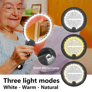 Nhà Cung cấp nhà máy dẫn Kính lúp | Type-C có thể sạc lại ABS + PMMA chất liệu với 3 chế độ ánh sáng mô hình bán chạy nhất cho <span class=keywords><strong>Amazon</strong></span> - Product Image 5