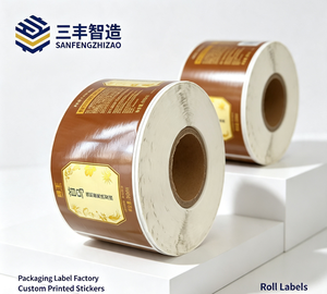 สติกเกอร์กระดาษคราฟท์พิมพ์ลายตามสั่ง Sanfengzhizao กันน้ำ สำหรับบรรจุภัณฑ์ - Product Image 1