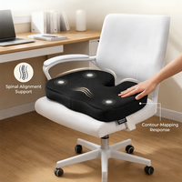 Coussin de siège orthopédique en mousse à mémoire de forme YUE RISE pour un confort prolongé, soulagement des douleurs sciatiques et du coccyx, coussin de chaise pour chaise de bureau