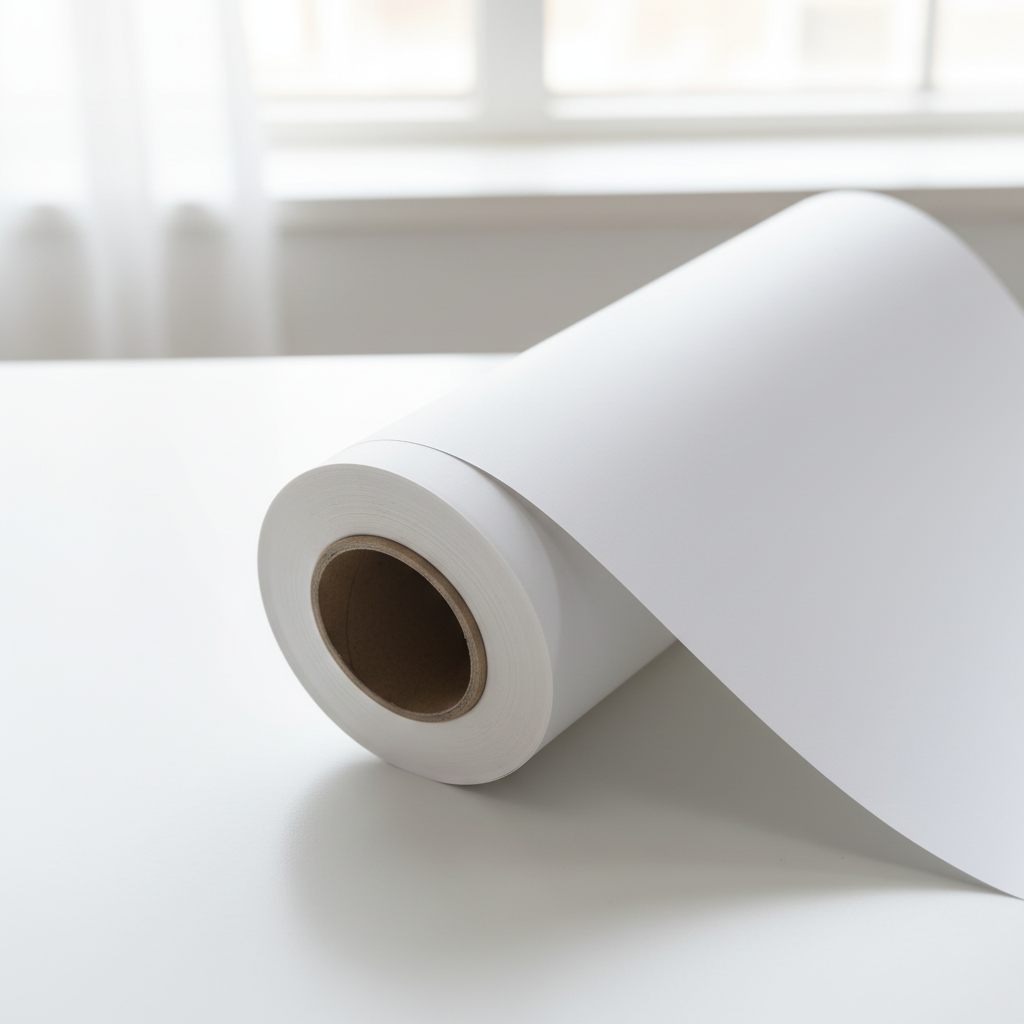 Water-Based Coating PP Film Advertising Spray Water-Based Ink Painting Paper Film Indoor Self-Adhesive PP Material Roll