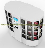 Distributeur Automatique de Fleurs Kiosque Intelligent Automatisé Écran Tactile Armoire de Conservation Fraîcheur Blanc/Noir 3G/Wi-Fi/4G Vente Directe Usine