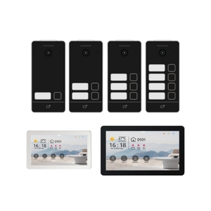 Videoportero Exterior Hiwink de 2 Cables, Intercomunicador IP 2K con Pantalla Táctil, Control de Acceso Facial, Palma de Mano, IC, NFC, Acero Inoxidable, IP65 - Product Image 1