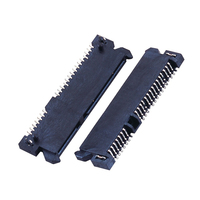Soulin venta directa de fábrica SATA 7 + 15P conector hembra Material de latón SMT adaptador de disco duro excelente conector SATA