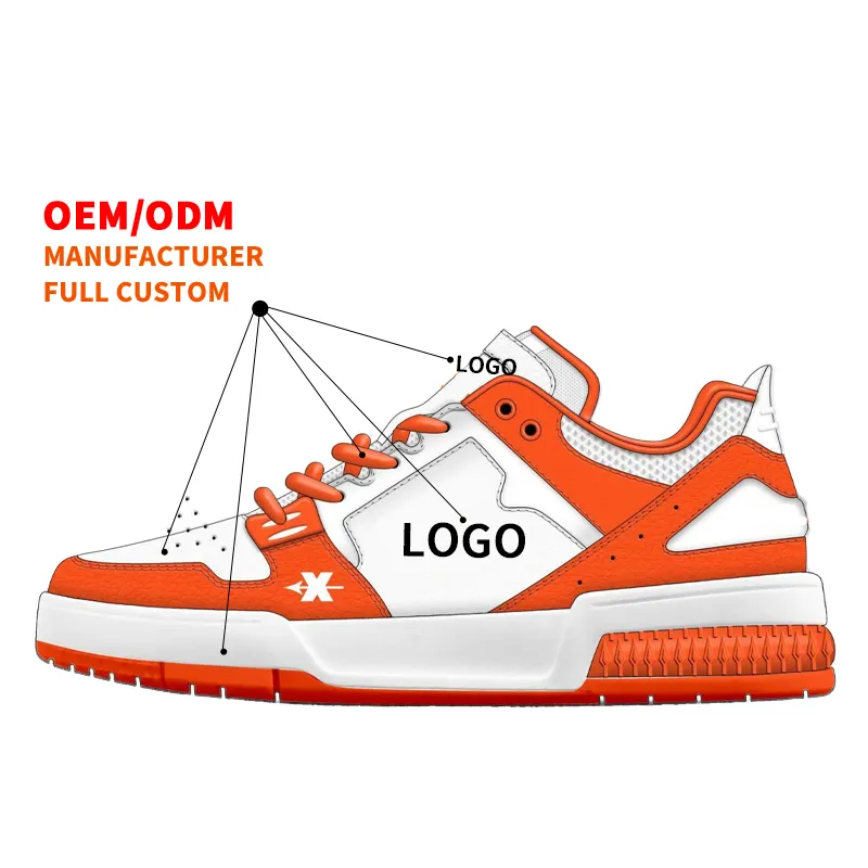 Individuelle Herren-Sneakers OEM ODM Logo Basketball-Stil Sport Freizeitschuhe für Herren individuelle Schuhgarnitur