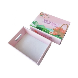 Boîte <span class=keywords><strong>Cadeau</strong></span> ZY pour Fête aux Fruits, Panier de <span class=keywords><strong>Chasse</strong></span> aux Fruits d'Été, Ananas, Fraise, Pastèque, Orange, Boîte à Friandises avec Poignée, Boîte de Vente au Détail - Product Image 5