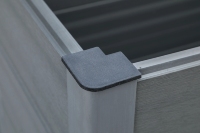 Boîte de jardin extérieure en bois composite imperméable à l'eau en plastique jardinière décorative Pots de fleurs bricolage vente en gros