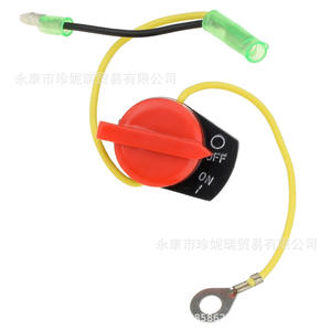 Kg015 Gx160 สวิตช์ดับเครื่องยนต์แบบสองสายสำหรับเครื่องกำเนิดไฟฟ้าเบนซิน 168F170 อะไหล่ซ่อมโซลินอยด์วัสดุพลาสติก - Product Image 3