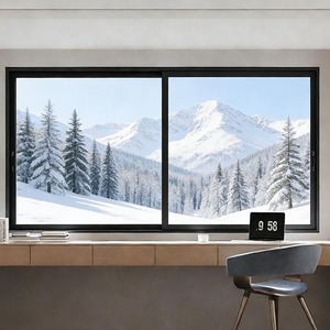 Fenêtre coulissante en aluminium à <span class=keywords><strong>double</strong></span> <span class=keywords><strong>vitrage</strong></span> Low-E avec moustiquaire – Offre Spéciale - Product Image 5