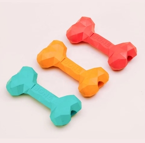 Güçlü katı köpek oyuncak tedavi şeyler doğal kauçuk köpek kemik oyuncak çiğnemek kemik - Product Image 1