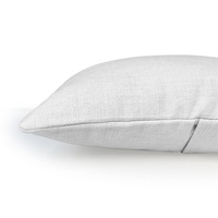 Taie d'oreiller en lin blanc 16 * 16in Sublimation Blanks Pocket Book Cushion Cover Home/Hotel Use Sublimation Throw Pillows