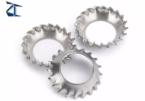 Chất Lượng Cao Thép Không Gỉ Răng Cưa Chìm Khóa Máy Giặt Din6798v Bên Ngoài Răng Máy Giặt Cho Đầu Phẳng Vít - Product Image 5