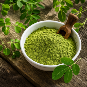 مسحوق المورينجا العضوي بالجملة، مستخلص أوراق المورينجا، مسحوق طبيعي نقي بسعر 1 كجم و30 جرام - Product Image 1