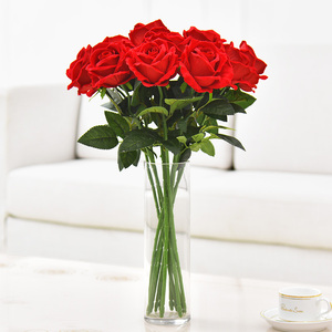 Artificial Rose Single Branch <b>Silk</b> <b>Flower</b> High Simulation Wedding Home Decor Prop - Product Image 2