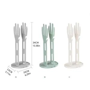 Soporte para guantes de cocina de 1 pieza, estante de goma para secar guantes, soporte para toallas, estante de almacenamiento para encimera, accesorios para fregadero de cocina - Product Image 6