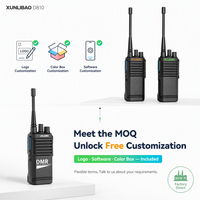 Fabricant XUNLIBAO D810 DMR Talkie-walkie numérique et analogique double mode avec cryptage, OEM ODM, logo personnalisé pour distributeur en gros