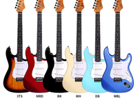 Kit de Guitare Électrique SMIGER L-G1M Custom pour Débutant, Fabriqué en Chine, Prix de Gros E-commerce, avec Amplificateur