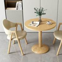 Table de conférence moderne de luxe, design simple et personnalisé, en bois massif, écologique, durable, petite table à manger, ensemble de chaises pour 2 personnes