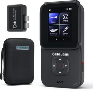 금속 탐지기 벽 스캐너, AC 전선용 위치 지정 구멍이 새롭게 디자인된 제품, 금속 및 목재 스터드 탐지 - Product Image 1