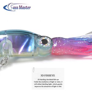 Bassmaster Leurre De Pêche 24 cm/38.5g 16 cm/18.5g Calmar Leurre Avec Crochet Triple 3D Poisson yeux Appâts de Pêche Au Vairon - Product Image 5