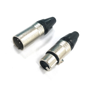 Peralatan Video Audio profesional steker meriam 3-Core <span class=keywords><strong>XLR</strong></span> pria dan wanita, konektor Audio berlapis perak Pin tembaga 3P - Product Image 3