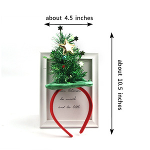 Diadema navideña con dibujos animados para niños, diadema con diseño de árbol de Navidad, estrella, alce, reno, accesorio para el cabello para fiestas navideñas, disfraz, para niñas - Product Image 6