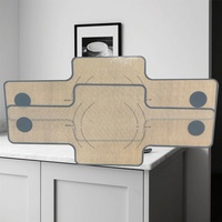 Tapis de cuisson rectangulaire confortable pour four hollandais 64*27CM, avec double poignée, pour pain, qualité alimentaire, autre matériau, modèle S