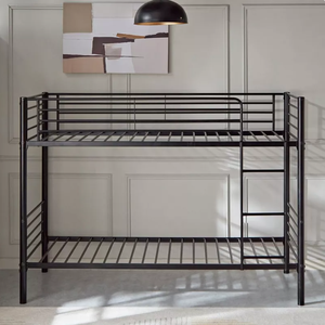 Lit superposé en métal industriel, cadre de lit double, meubles de chambre à coucher pour économiser de l'espace - Product Image 4