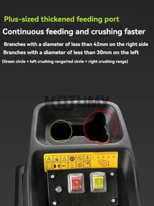 2800W elektrikli şube parçalayıcı yüksek güç kırma makinesi ağaç yaprak ahşap şube kırıcı elektrikli Pulverizer bahçe aracı - Product Image 6