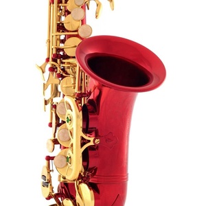 SEASOUND OEM <span class=keywords><strong>Saxofón</strong></span> Soprano Curvo Rojo de Alta Calidad y Bajo <span class=keywords><strong>Precio</strong></span>, Tono BB, Llaves Doradas, Estuche Plegable Impermeable JYSS100DRDL - Product Image 5