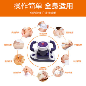 Handheld Massager MLX-2388 <b>Plug</b>-<b>In</b> Purple Full Body <b>Vibration</b> Therapy Device - Product Image 3