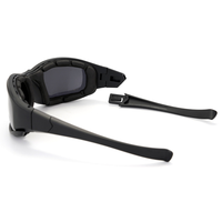 Lunettes tactiques 3 verres interchangeables polarisés anti-rayures pour activités de plein air, unisexes, lunettes de tir, protection UV400, lunettes d'airsoft
